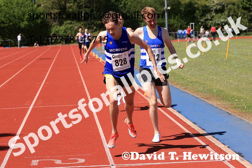 Senior mens 1500 metres, 2025 North Eastern Track and Field Champs., Shildon, County Durham. Photo: David T. Hewitson/Sports for All Pics